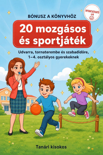 20 mozgásos és sportjáték — borító